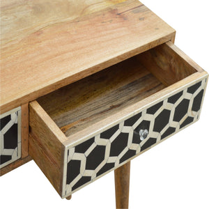 Bone Inlay Console Table - On Back Order 8 to 12 weeks