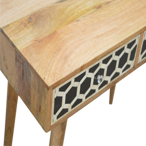 Bone Inlay Console Table - On Back Order 8 to 12 weeks