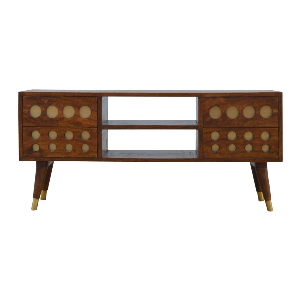 Brass Hole Inlay Media Unit