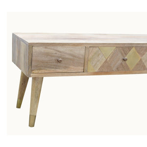 Oak-ish Gold Inlay Media Unit