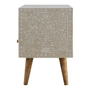 Floral Bone Inlay Media Unit