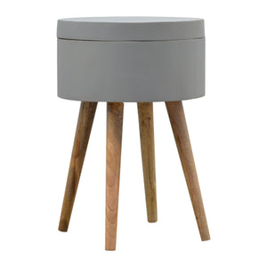 Grey Painted End Table