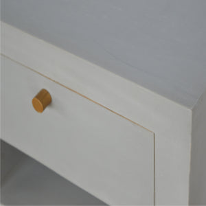 Cement Bedside with Open Slot