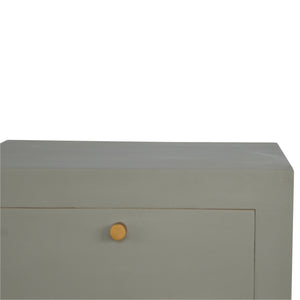 Sleek Cement Bedside