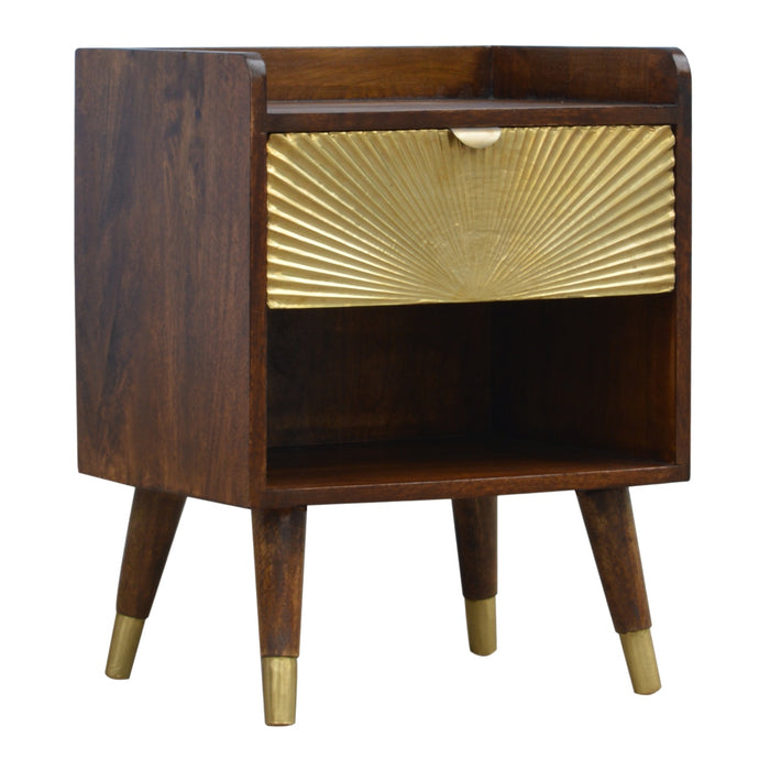 Manila Gold One Drawer Bedside