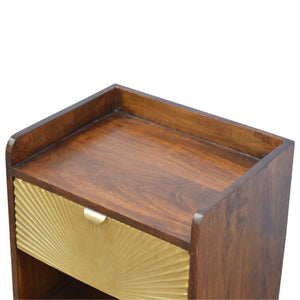 Manila Gold One Drawer Bedside