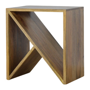 Geometric Library Side Table