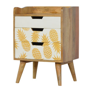 Pineapple Screen Printed Bedside