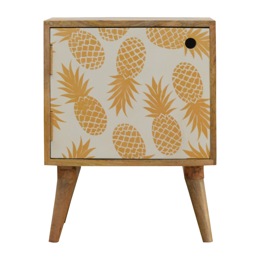 Pineapple Screen Print Bedside