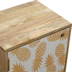 Pineapple Screen Print Bedside