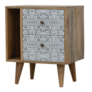 Artea Porcelain Pattern Mini Cabinet