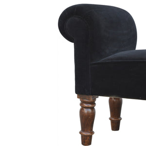 Black Velvet Bench