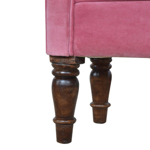 Pink Velvet Bench