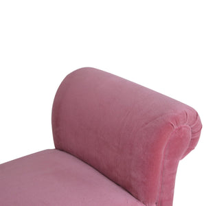 Pink Velvet Bench