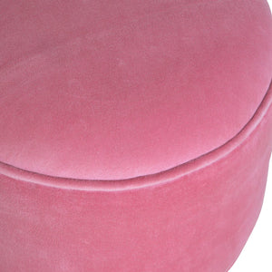 Pink Velvet Nordic Style Footstool