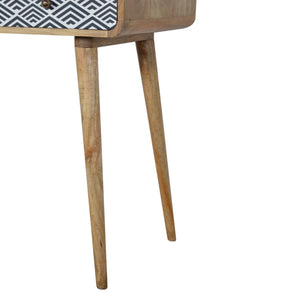 Monochrome Print Console Table