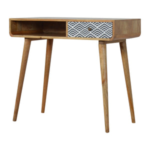 Monochrome Print Writing Desk