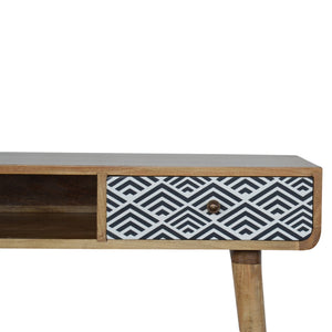 Monochrome Print Writing Desk