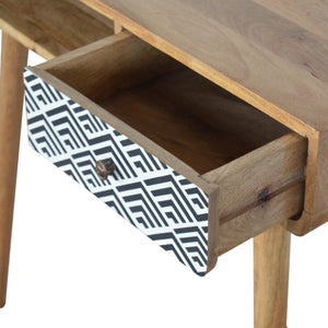 Monochrome Print Writing Desk