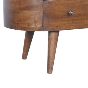 Chestnut Rounded Entertainment Unit