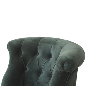 Emerald Green Velvet  Accent Chair