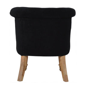 Black Velvet Accent Chair