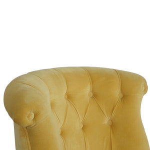 Mustard Velvet Accent Chair