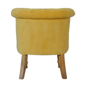 Mustard Velvet Accent Chair