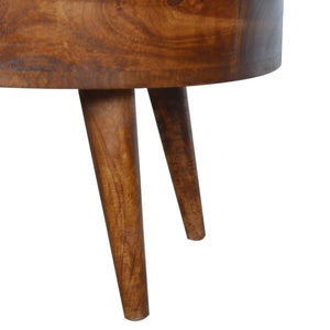 Chestnut Rounded Coffee Table