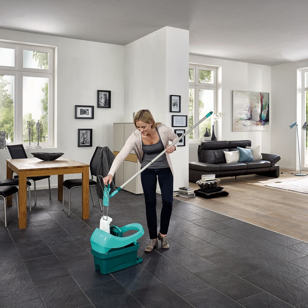 Leifheit Floor Mop Set Profi XL Green with Cart 55096 – Luxury Garden Party