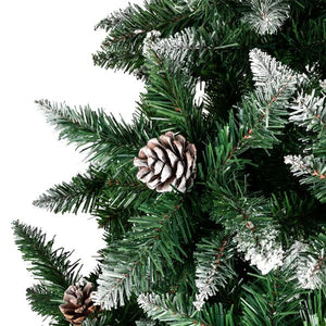 Christmas Tree 7FT 1350 Branch Flocking Spray White Tree Plus Pine Cone (YJ)