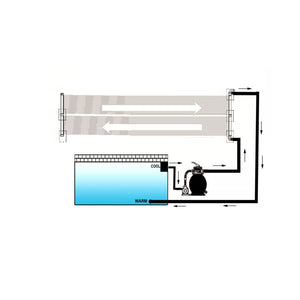 vidaXL Solar Pool Heater Panel 80x620 cm