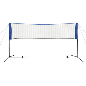 vidaXL Badminton Net Set with Shuttlecocks 300x155 cm