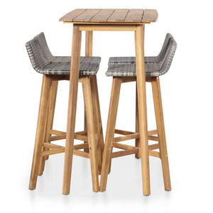 vidaXL 5 Piece Outdoor Dining Set Solid Acacia Wood