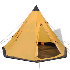 vidaXL 4-person Tent Yellow