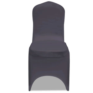 vidaXL Stretch Chair Cover 6 pcs Anthracite