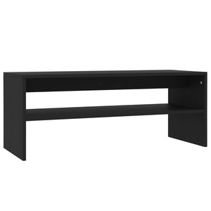 vidaXL Coffee Table Black 100x40x40 cm Engineered Wood