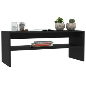 vidaXL Coffee Table Black 100x40x40 cm Engineered Wood