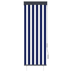vidaXL Outdoor Roller Blind 60x250 cm Blue and White