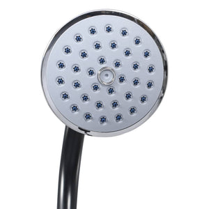 vidaXL Garden Solar Shower Black 215 cm 8 L