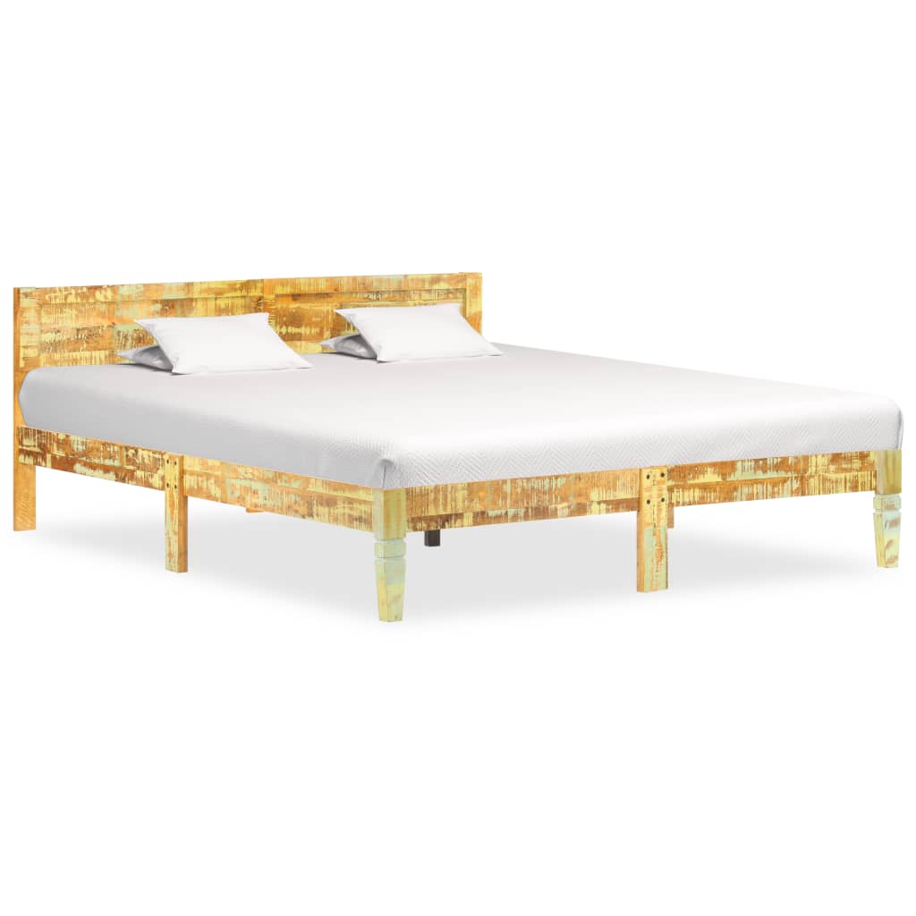 vidaXL Bed Frame Solid Reclaimed Wood 180x200 cm 6FT Super King