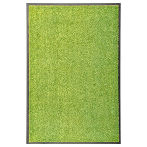 vidaXL Doormat Washable Green 60x90 cm
