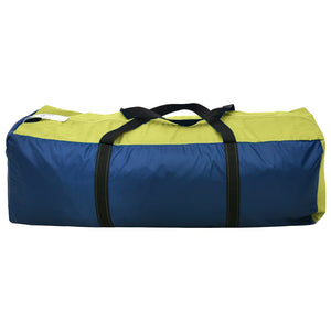 vidaXL Camping Tent 6 Persons Blue and Yellow