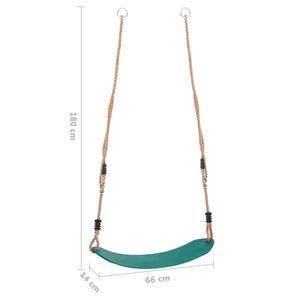 vidaXL Swing Seat for Children Green