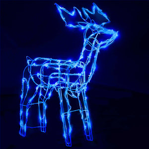 vidaXL 3 Piece Christmas Light Display Reindeers 229 LEDs