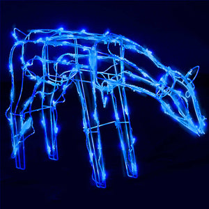 vidaXL 3 Piece Christmas Light Display Reindeers 229 LEDs