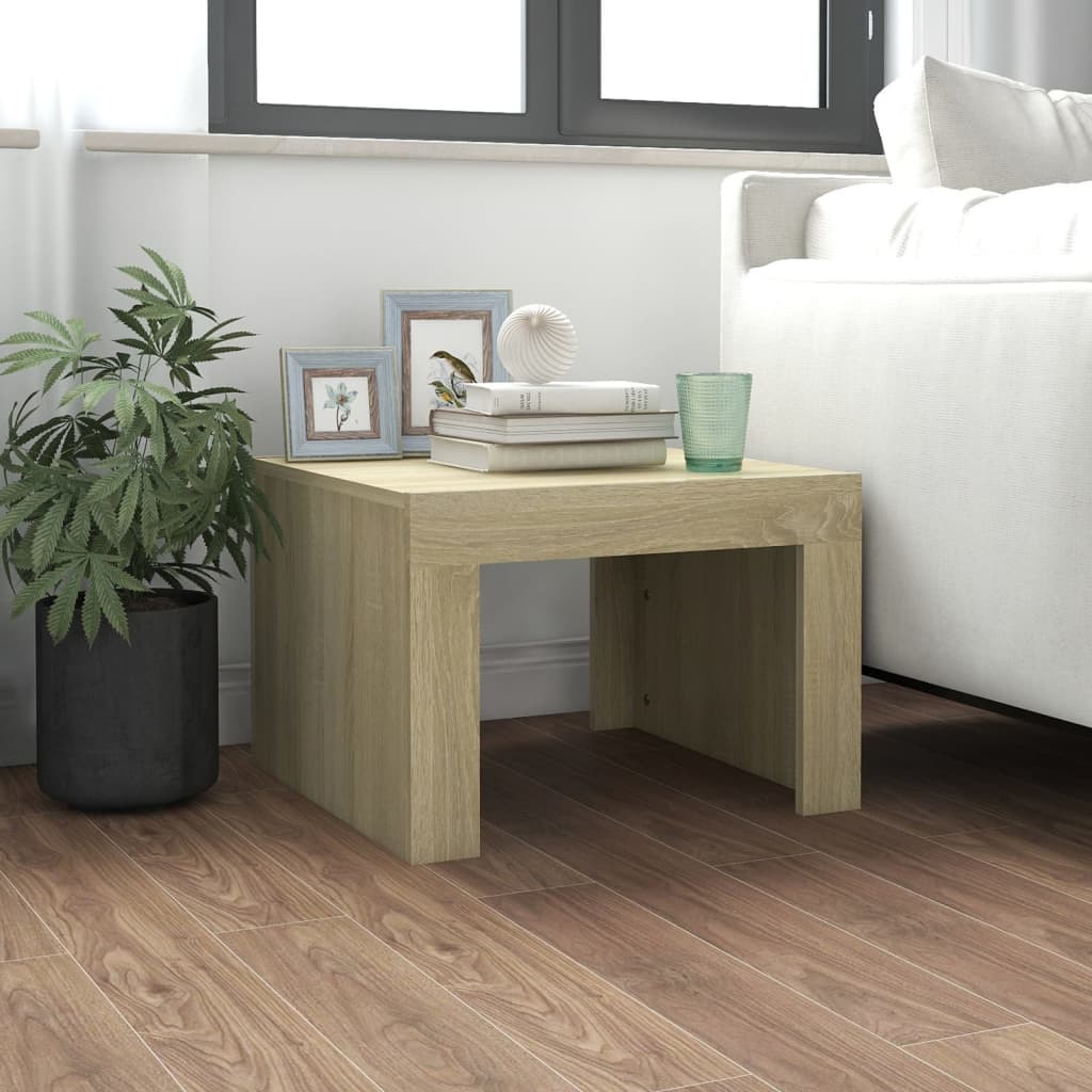 vidaXL Coffee Table Sonoma Oak 50x50x35 cm Engineered Wood