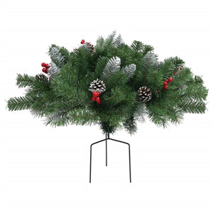 vidaXL Artificial Pathway Christmas Tree with Green 40 cm PVC