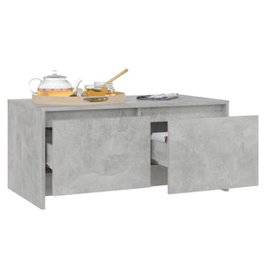 vidaXL Coffee Table Concrete Grey 90x50x41.5 cm Engineered Wood