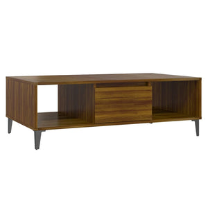 vidaXL Coffee Table Brown Oak 103.5x60x35 cm Engineered Wood